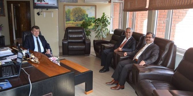 Cumhuriyet Başsavcısı Bilgili Ve Ceza İnfaz Kurum Müdürü Şen’den Başkan Yaman’a Ziyaret