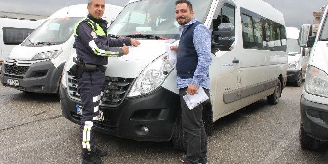 Yalova’da Servis Araçları Denetimden Geçti