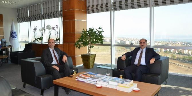 Marmaraereğlisi Kaymakamı Karameşe’den Nkü Rektörü Şimşek’e Veda Ziyareti