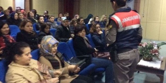 Jandarma; Kadın Ve Çocuklara Seminer Verdi