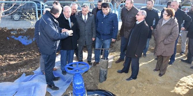 Ergene’de İçme Suyu Şebeke Hattının Açılışı Yapıldı