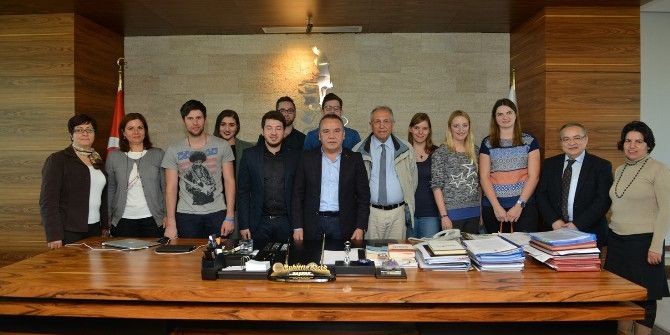 Alman Öğrenciler Başkan Böcek’i Ziyaret Etti