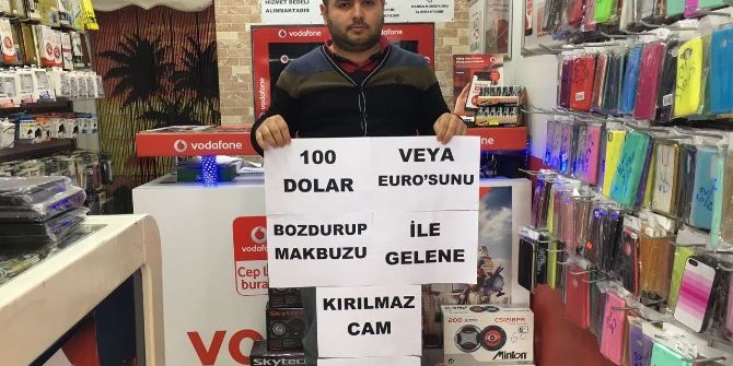 Dolar Bozdurup Dekont Getirene Kırılmaz Cam Hediye Ediyor
