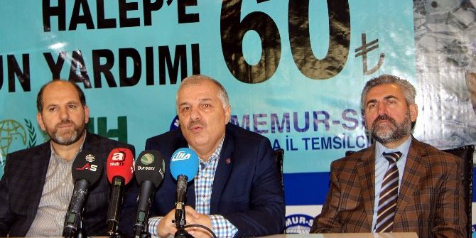 Mermur-sen’den Halep İçin 81 Vilayette Yardım Kampanyası