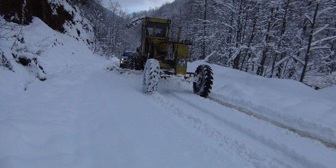 Trabzon’da Kar Nedeniyle Kapanan Yollar Açıldı