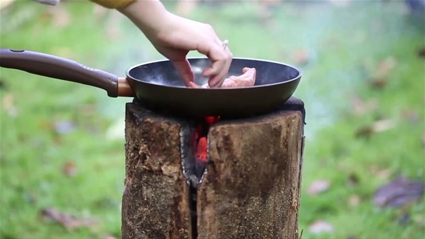 Ağaç Kütüğünden Öyle Bir şey Yaptı ki... 19