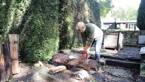 Ağaç Kütüğünden Öyle Bir şey Yaptı ki... 3