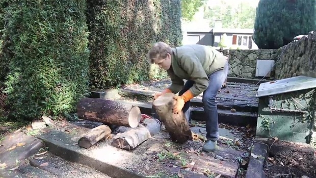 Ağaç Kütüğünden Öyle Bir şey Yaptı ki... 6