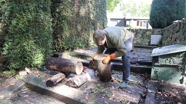 Ağaç Kütüğünden Öyle Bir şey Yaptı ki... 7