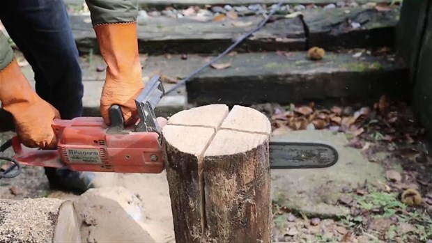 Ağaç Kütüğünden Öyle Bir şey Yaptı ki... 9