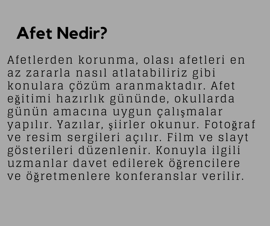Afet Eğitimi Hazırlık Günü 24