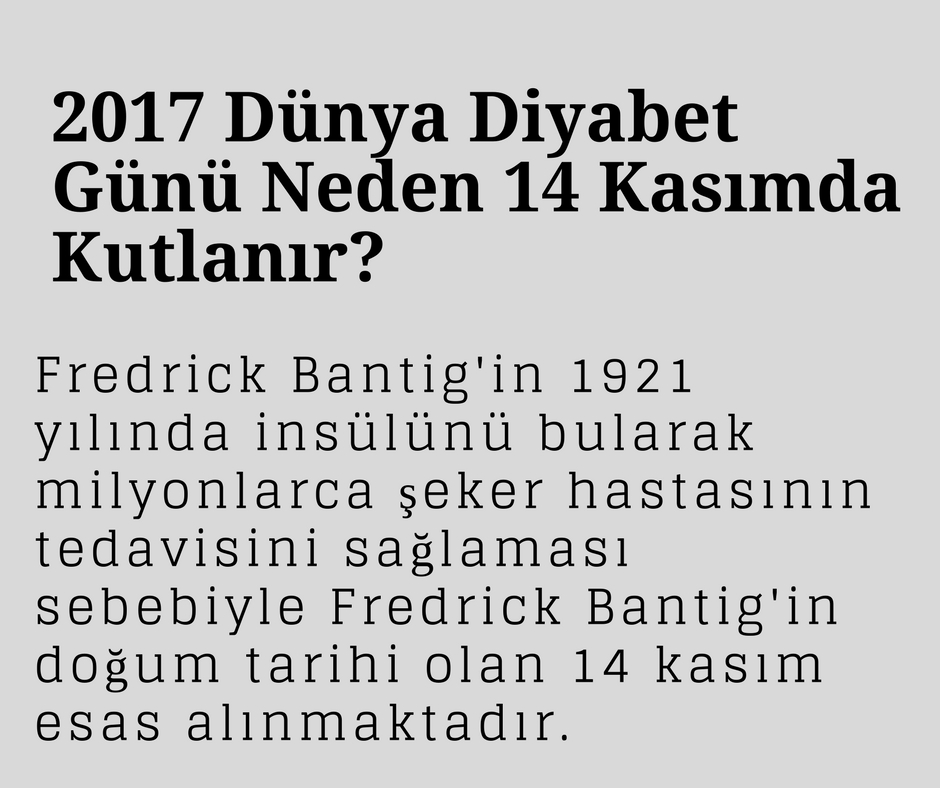 Dünya Diyabet Günü 12 Kasım 1