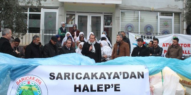 Sarıcakaya’dan Halep’e Yardım