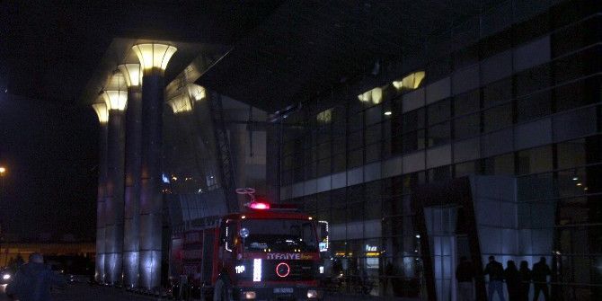 Terminalde Yangın Paniği