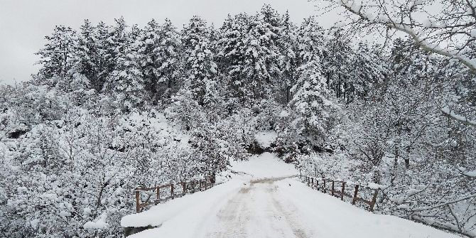 Kazdağları Muhteşem Kar Manzaraları İle Adeta Büyülüyor