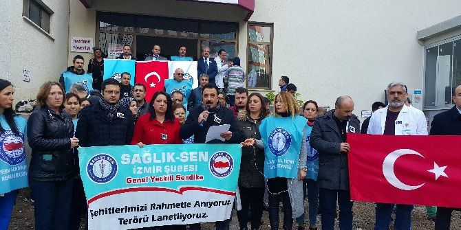 Sağlık-sen’den Teröre Karşı Açıklama