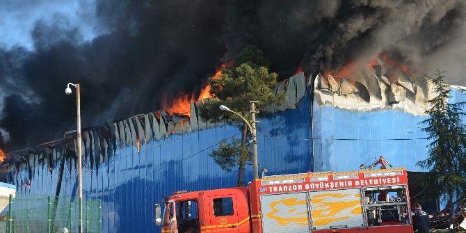 Arsin Organize Sanayi Sitesi’nde Yangın