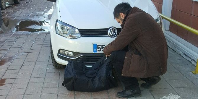 Hastane Otoparkında Şüpheli Çanta Paniği
