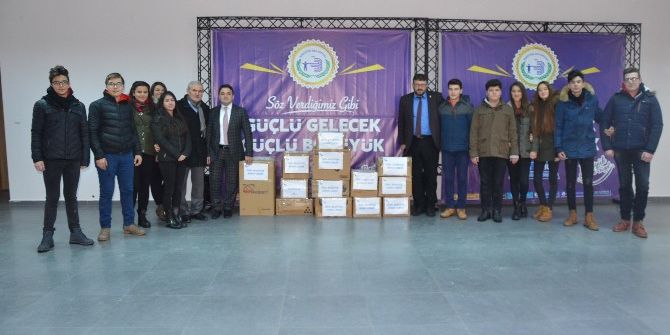 Öğrencilerden Halep’e Yardım Eli