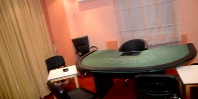 Alanya’daki Kumarhane Baskını Kamerada