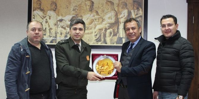 Milas Askerlik Şube Başkanı Can’dan Mitso’ya Ziyaret