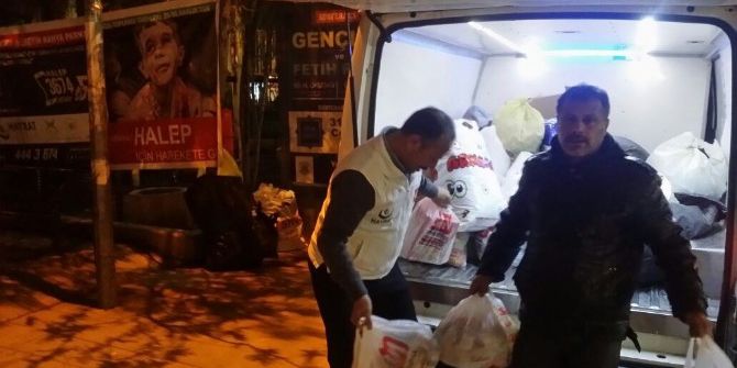 Keçili Köyünden Halep’e Destek