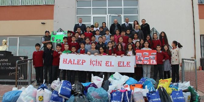 Minik Yüreklerini Halep İçin Birleştirdiler