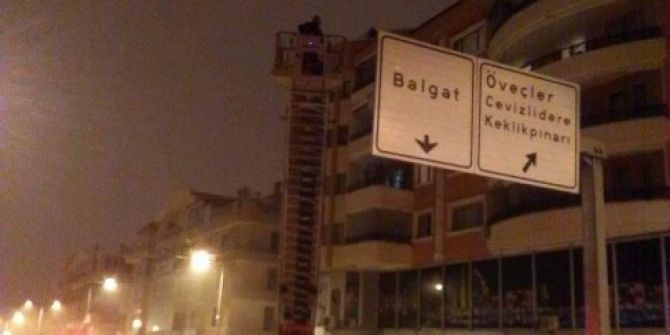 Başkent’te İş Yeri Yangını