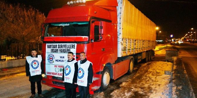 Erciş’ten Halep’e 500 Çuval Un Yardımı