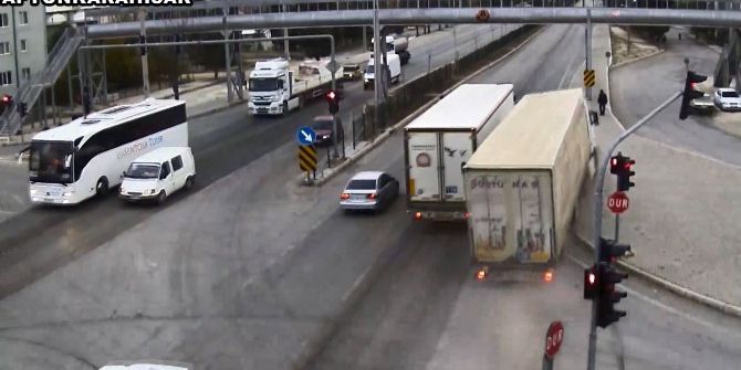 Afyonkarahisar’daki Feci Kaza Kamerada