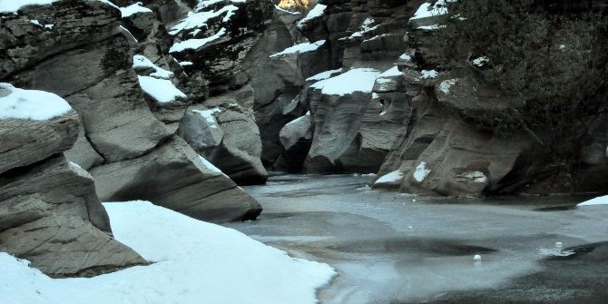 Tabiat Harikası Taşyaran Vadisi Kristal Güzelliğe Büründü