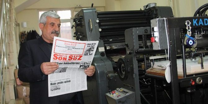 Siirt’te Sonsöz Gazetesi 41. Yayın Yılına Girdi