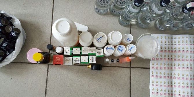 Piyasaya Sürülmek Üzere 100 Şişe Sahte İçki Ele Geçirildi