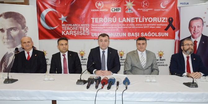 5 Siyasi Parti Başkanı Bir Arada Terörü Kınadı