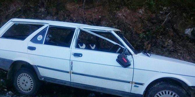 Cide’de Trafik Kazası: 1 Yaralı