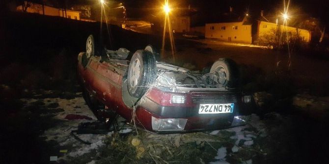 Ehliyetsiz Sürücüsünün Kullandığı Otomobil Takla Attı: 7 Yaralı
