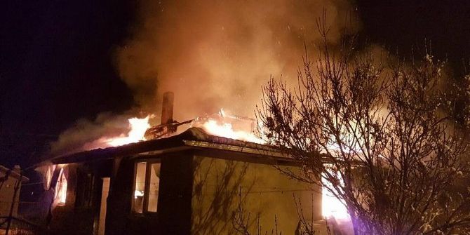 Sandıklı’da Yangın