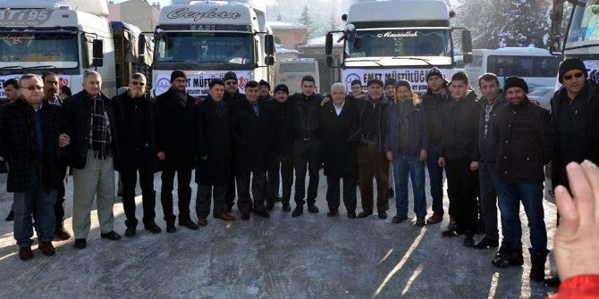 Emet’ten Halep’e 5 Tır Yardım