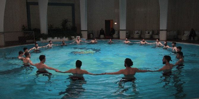 Eskişehirsporlu Oyuncuların Havuzda Kuvvet Çalışması