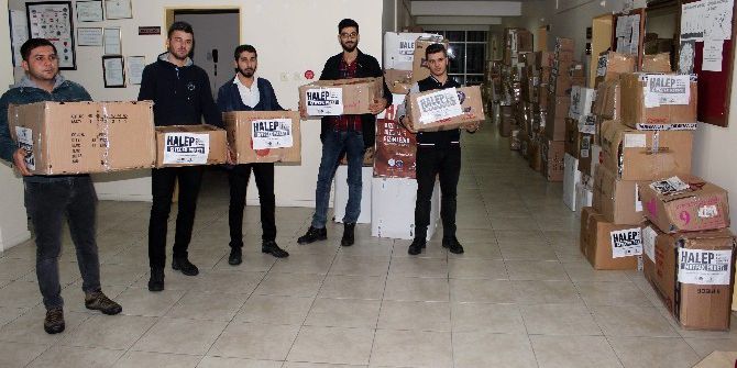 Kyk Öğrencilerinden Halep’e Yardım