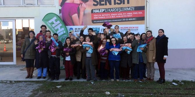 Kocaman Yüreklerden Halep’e Yardım Eli