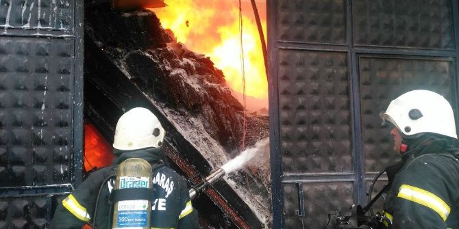 Kahramanmaraş’ta Fabrika Yangını