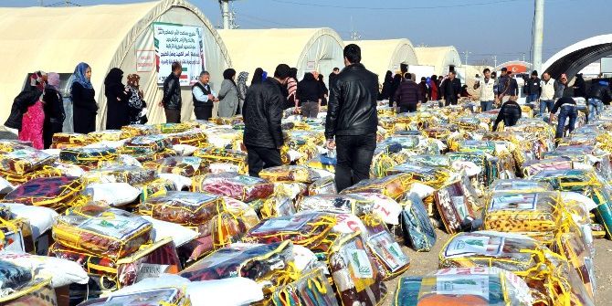 Kuveytli Dernekler Çadır Kentte Kalan Bin 500 Suriyeli Aileye Yardımda Bulundu