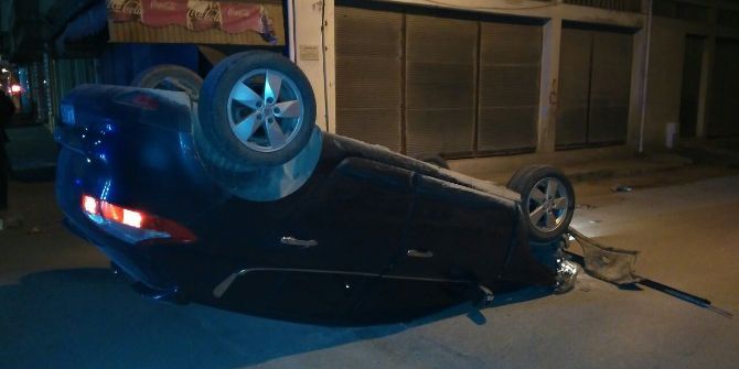 Takla Atan Otomobilin Sürücüsü Ortadan Kayboldu