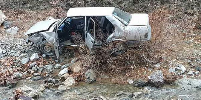 Otomobil Şarampole Uçtu: 3 Yaralı