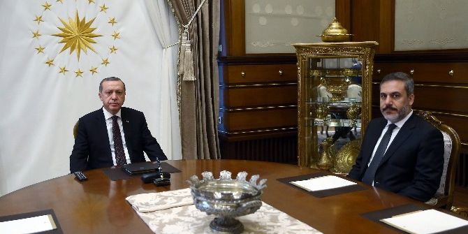 Cumhurbaşkanı Erdoğan Hakan Fidan’ı Kabul Etti