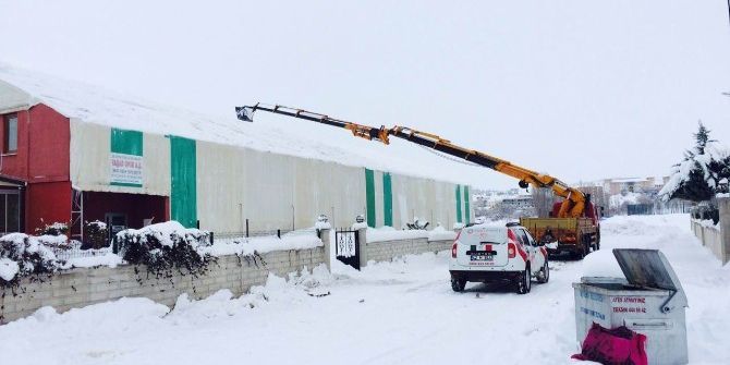 Beyşehir’de Çatılardaki Buz Ve Kütlelerine Karşı Anonslu Uyarı