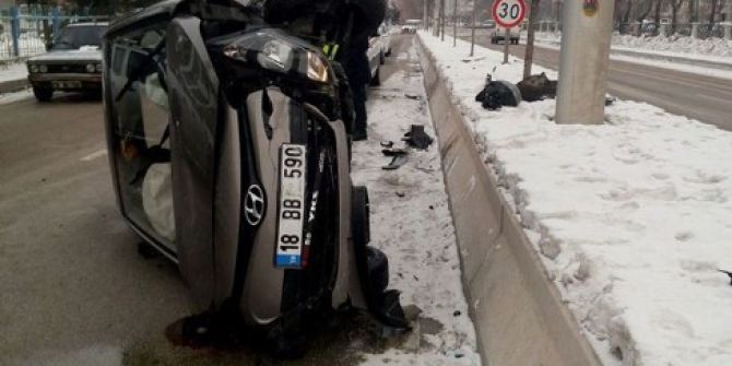 Çankırı’da Trafik Kazası: 2 Yaralı
