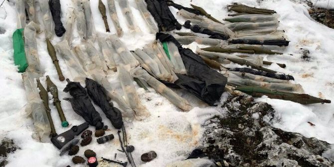 Lice’de Çok Sayıda Silah Ve Mühimmat Ele Geçirildi