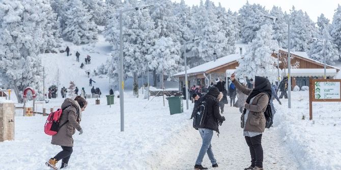 Denizli Teleferik’te Kar Keyfi